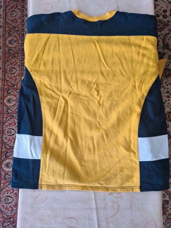 Sweat pull homme jaune et bleu taille L Council - photo numéro 2