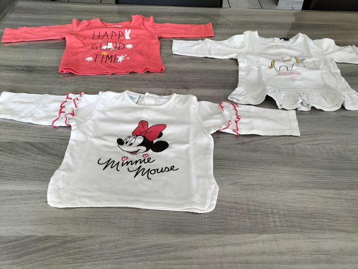 Ensemble tee-shirt manches longues taille 6 mois