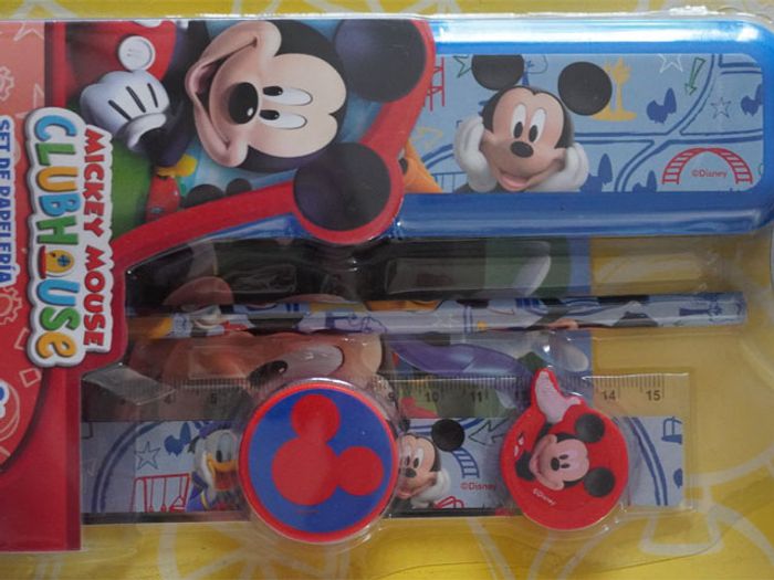 Set Papeterie "Mickey" Disney 6 pièces neuf sous blister - photo numéro 2