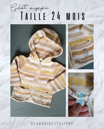 Gilet zippé à capuche