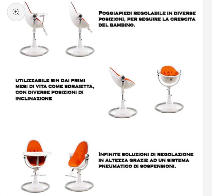 Chaise haute 3 en 1 model fresco marque bloom - photo numéro 6