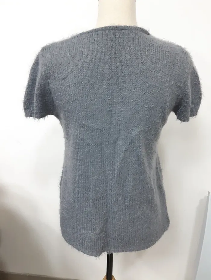 Pull gris manches courtes Armand Thiery - photo numéro 4