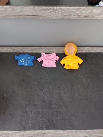 Lot de 3 tenues ensembles vêtements monchhichi état neuf 
