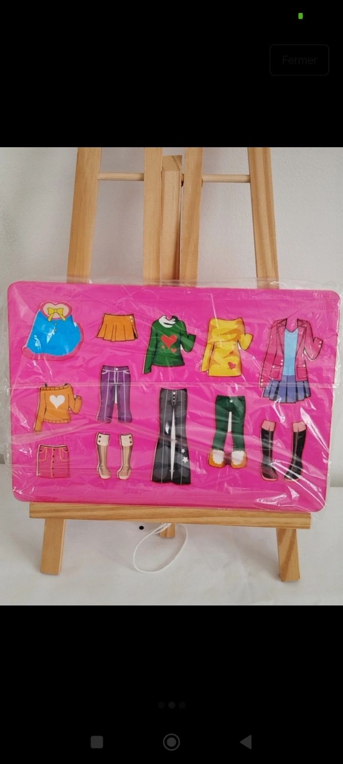 Lot de 2 pochoirs thème vêtements - photo numéro 2