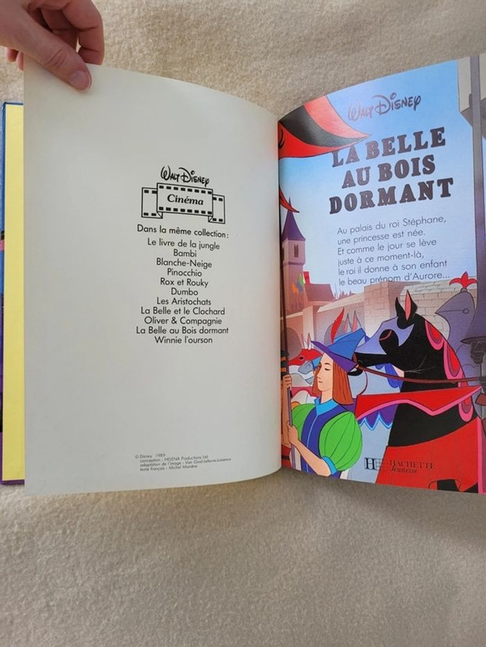livre Disney grand format A4 (format 29x22) La belle au bois dormant - photo numéro 3