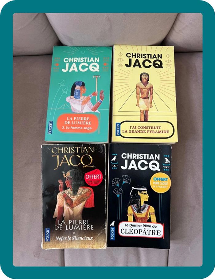 Lot 4 livres Égypte - Christian Jacq