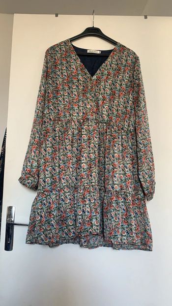 Robe fleuri fluide T M/L