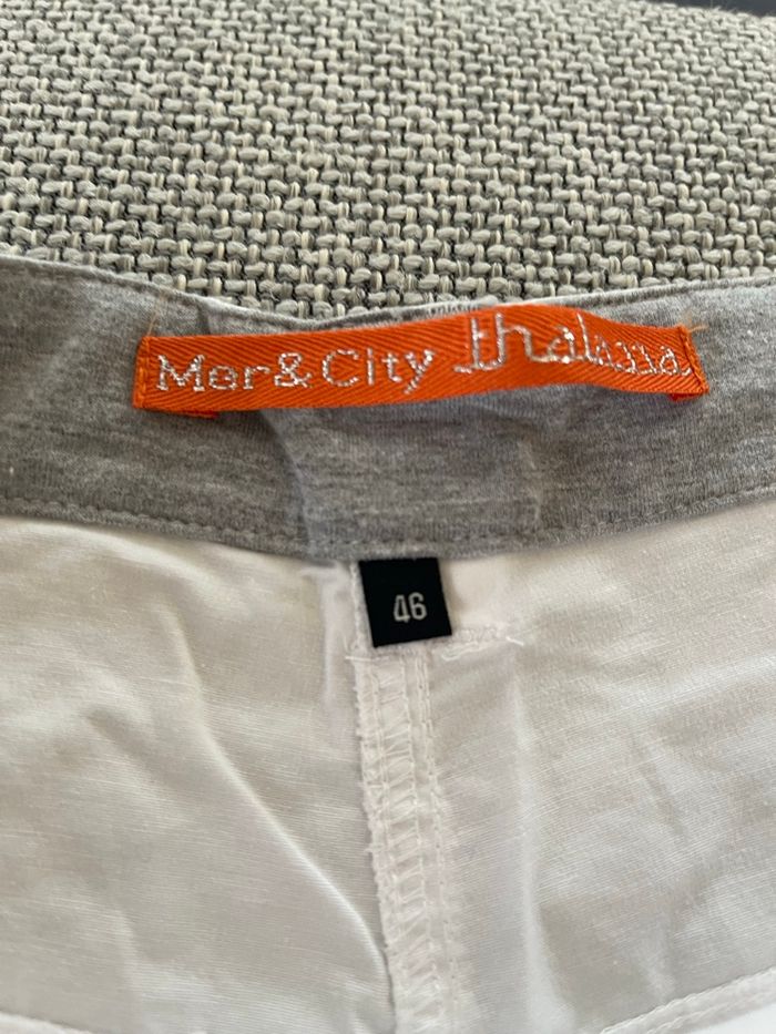 Beau bermudas blanc taille 46 - photo numéro 3