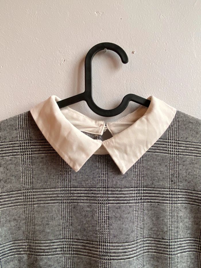 robe grise à carreaux kiabi taille M - photo numéro 2