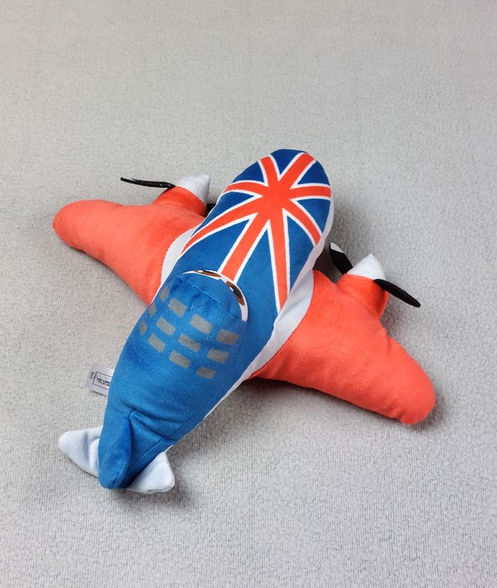 Peluche doudou avion Bulldog cars Planes DISNEY Nicotoy 25 cm - photo numéro 2