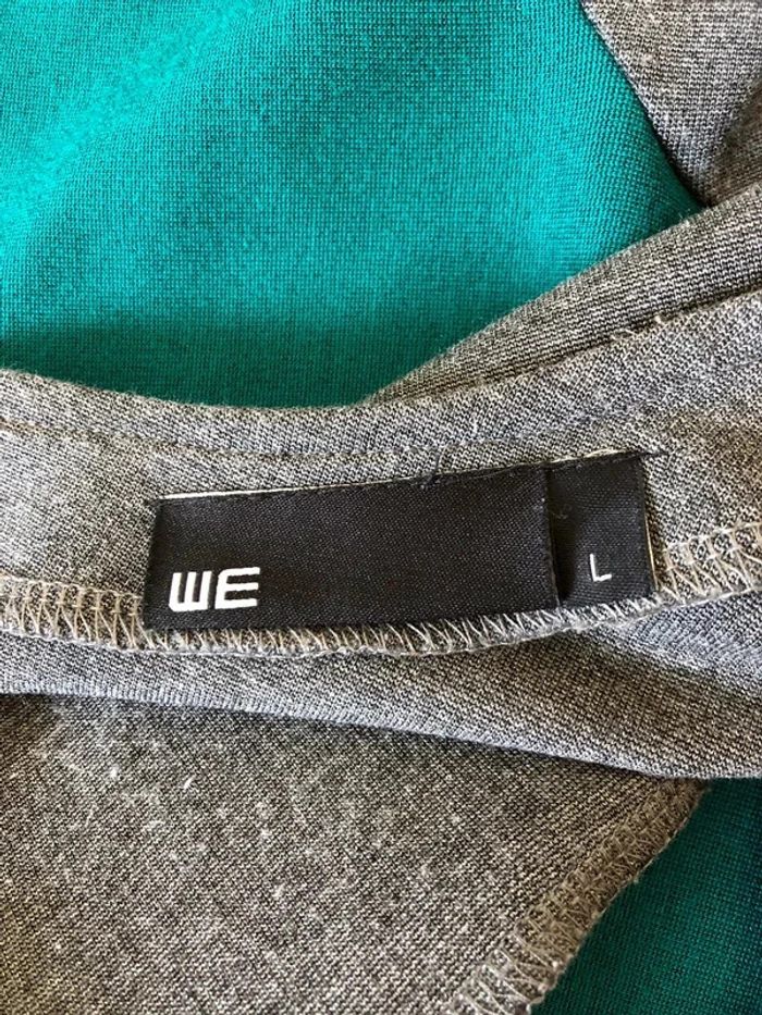 Robe grise et verte à manches courtes WE taille L jamais portée - photo numéro 17