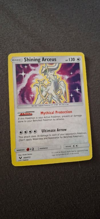 Carte Pokémon Shining Arceus