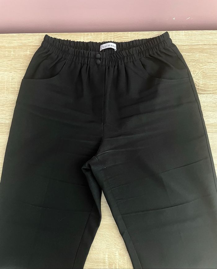 Pantalon noir en toile - photo numéro 2