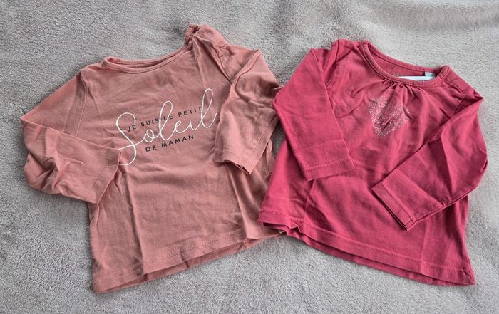 2 hauts manche longue 6 mois