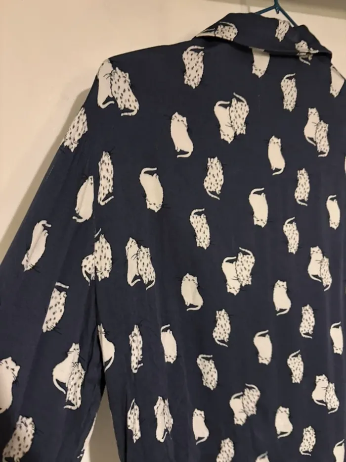 Gilet de pyjama Etam motif chat taille 38-M très bon état - photo numéro 5