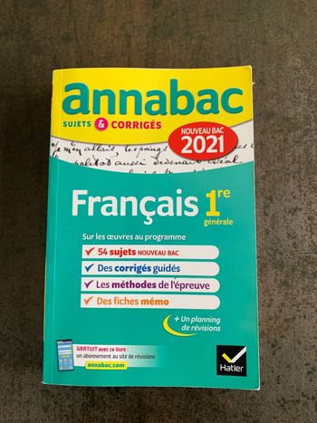 Annabac bac de français