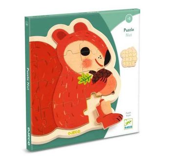 Puzzle Nut – Puzzle en bois écureuil Djeco