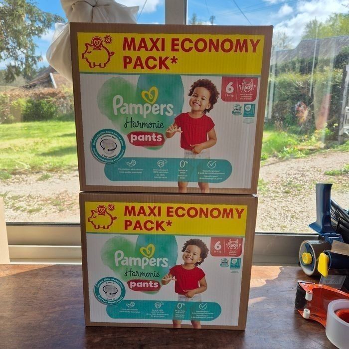 Couche taille 6 Pampers Harmonie taille 6 : 120 couches pants