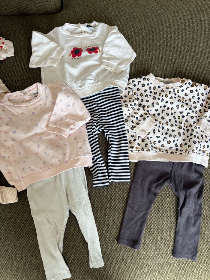 Lot vêtements bébé fille printemps été 12mois - photo numéro 3