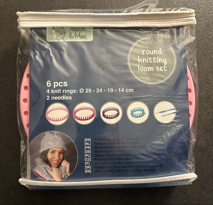 Set de métier à tricoter rond 6 pièces