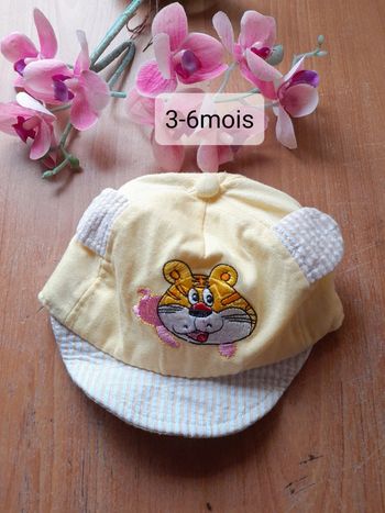 Casquette bébé 3 6 mois mixte tigre