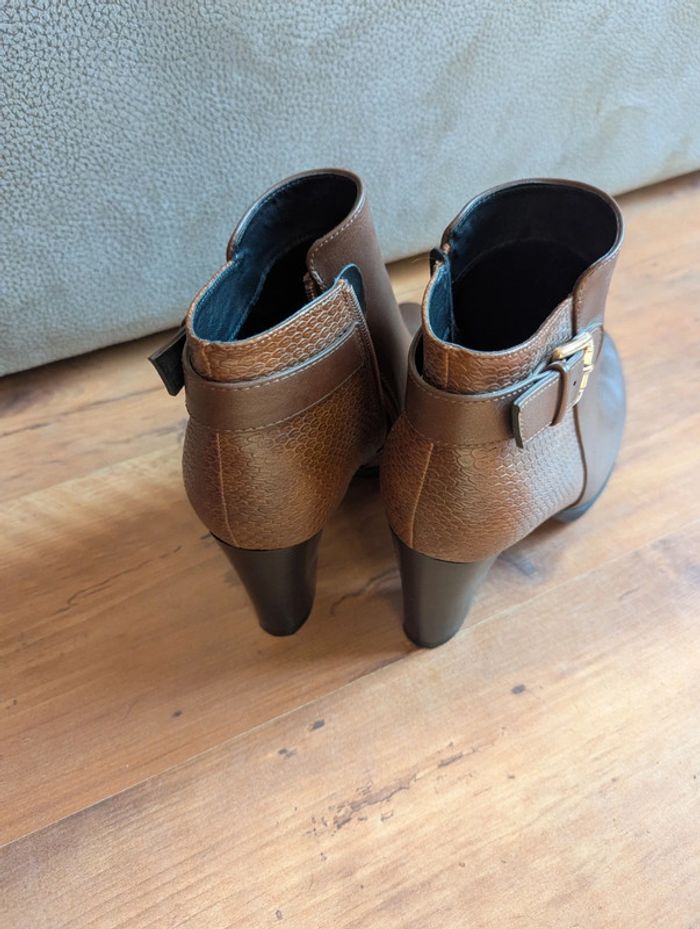 Bottines marron fashion victime - photo numéro 7
