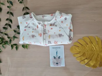 Gilet zippé renard 🦊 12M TAO