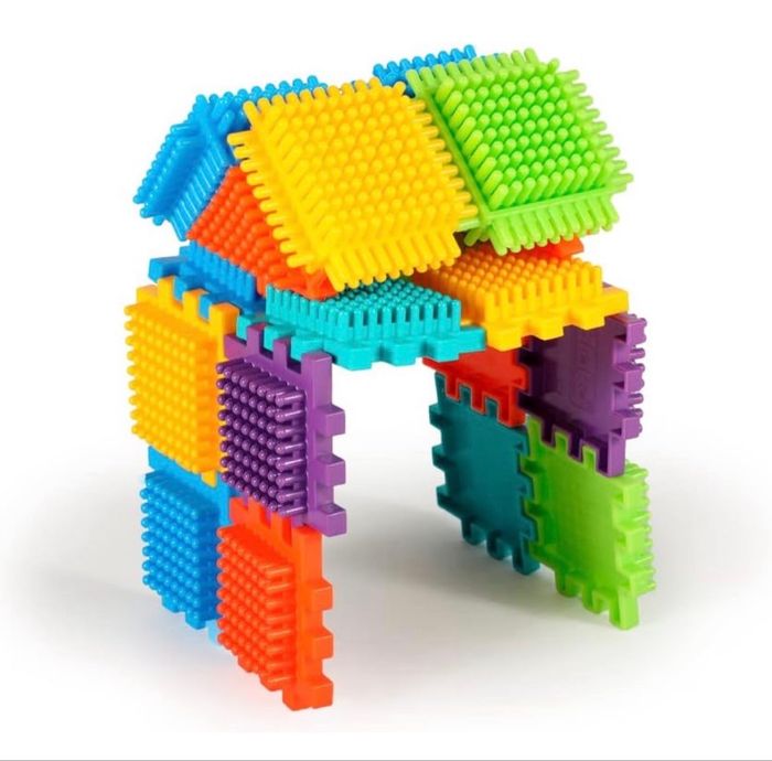 BLOKO - 93 Blocs de Construction à Picots + 4 Figurines 3D Famille - photo numéro 6