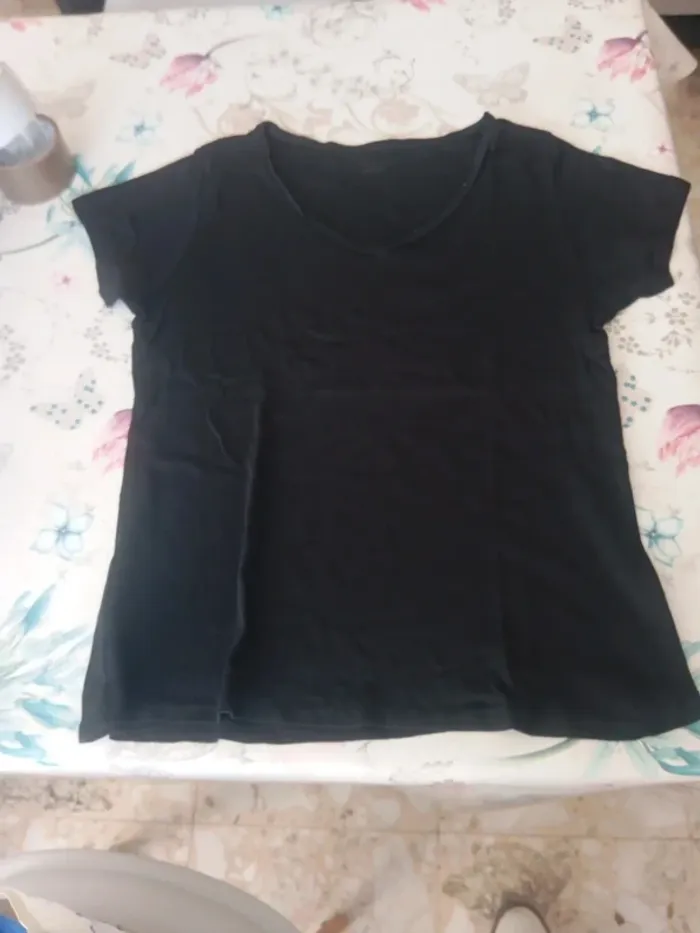 T shirt noir camaïeu taille L