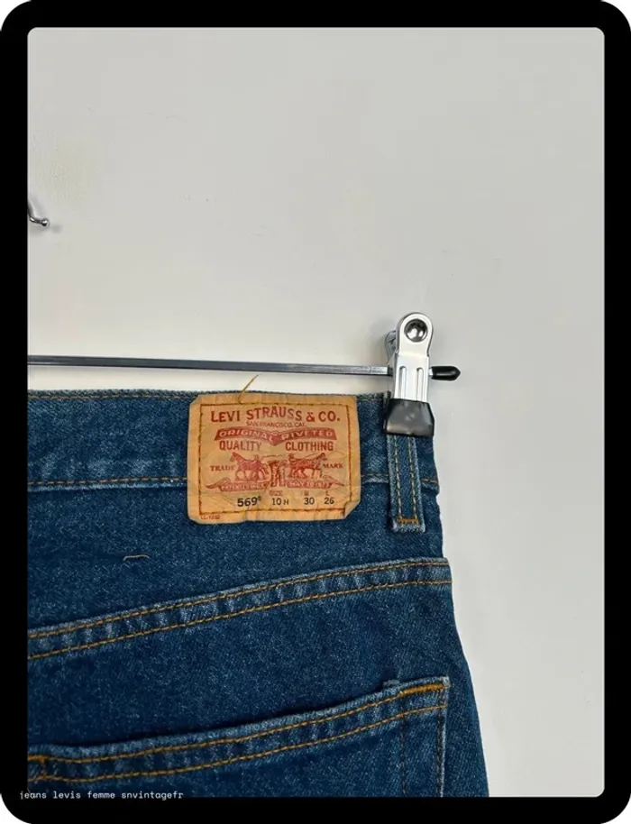 Jean Levi's Homme 569 Loose Straight Bleu | W30 L26 FR40 | Très Bon État | BP133 - photo numéro 7