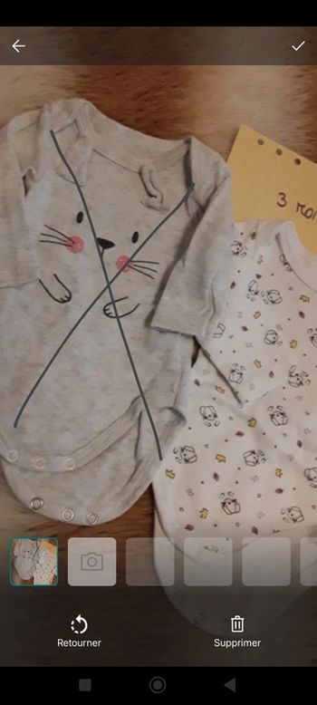 1 Bodie bébé fille ou garçon mixte 3 mois