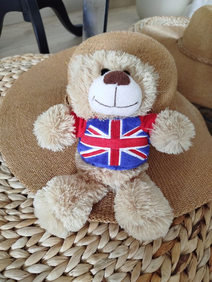 Peluche ours Grande Bretagne Embrace H22cm