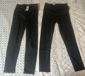 Lot 2 leggings thermique 10 ans