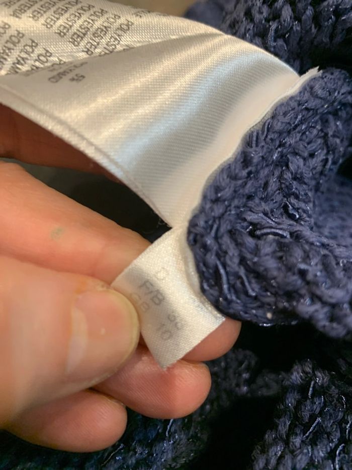 Pull bleu 85% coton - photo numéro 7