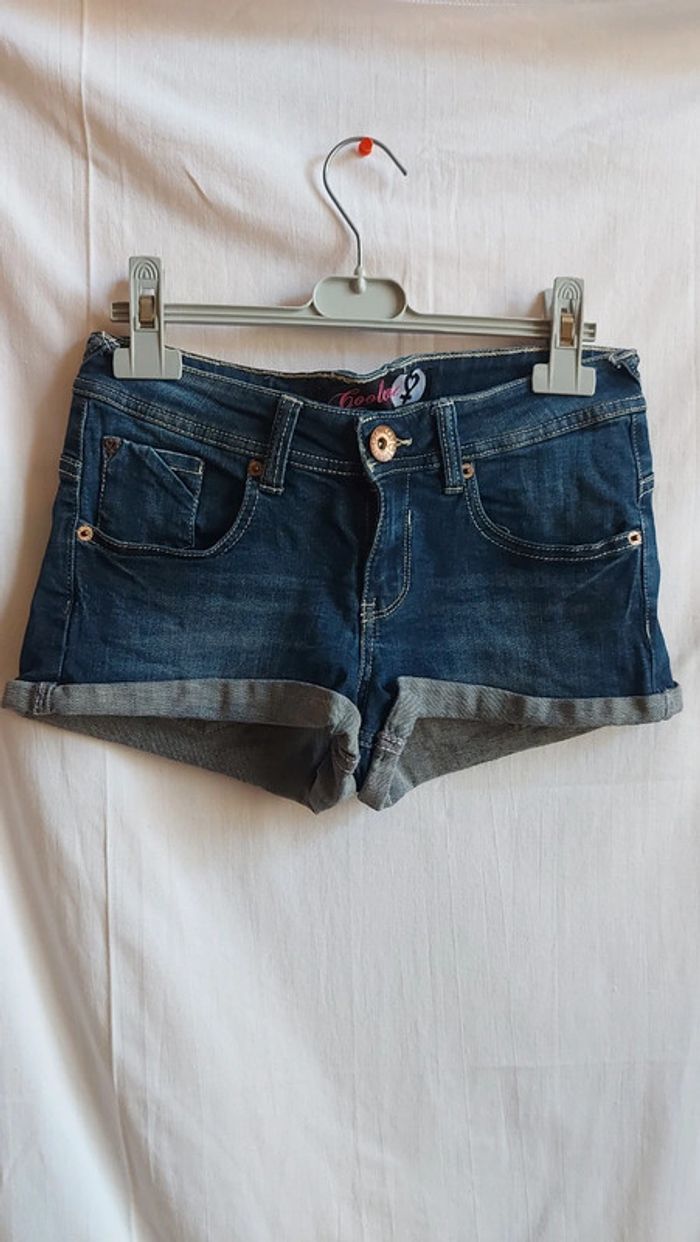 Short en jeans bleu marine - court / coolcat taille S