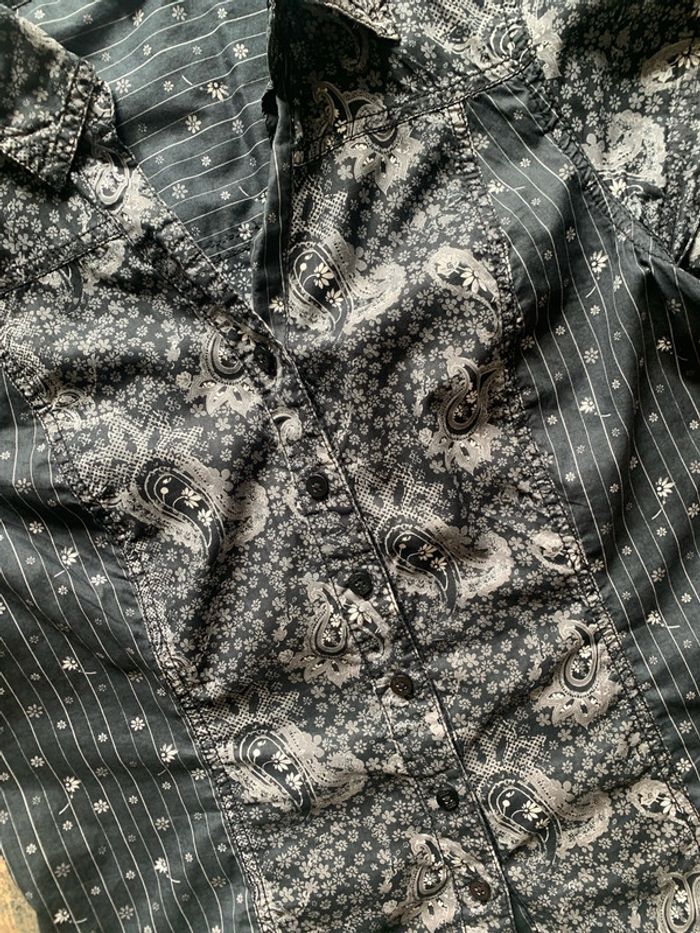 Chemise manches courtes fleuries - photo numéro 3