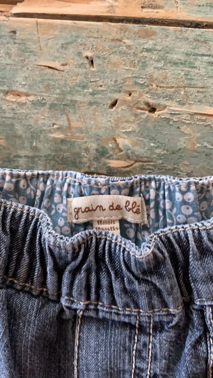 Pantalon en jean grains de blé - photo numéro 5