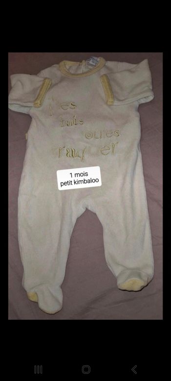 Pyjama 1 mois garçon