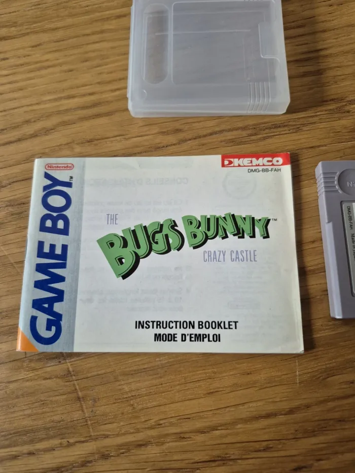 Jeu Bugs Bunny crazy castle Game Boy Nintendo PAL FAH Game Boy GB + Notice - photo numéro 2