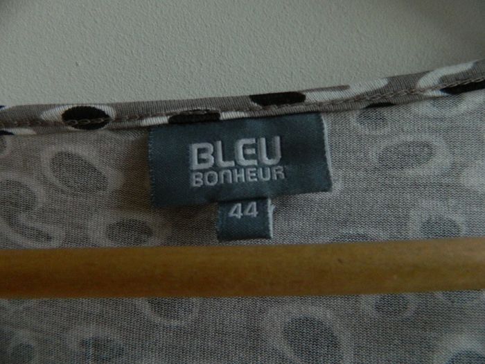 T shirt manches courtes T 44 "Bleu Bonheur" - photo numéro 2