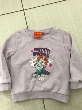 Pull violet pat patrouille fille
