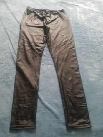 Legging simili cuir 14 ans