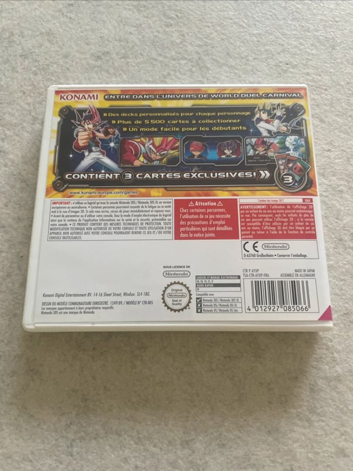 Yu-Gi-Oh ! Zexal World Duel Carnival Jeu Nintendo 3DS Complet + Cartes exclusives FR - photo numéro 6