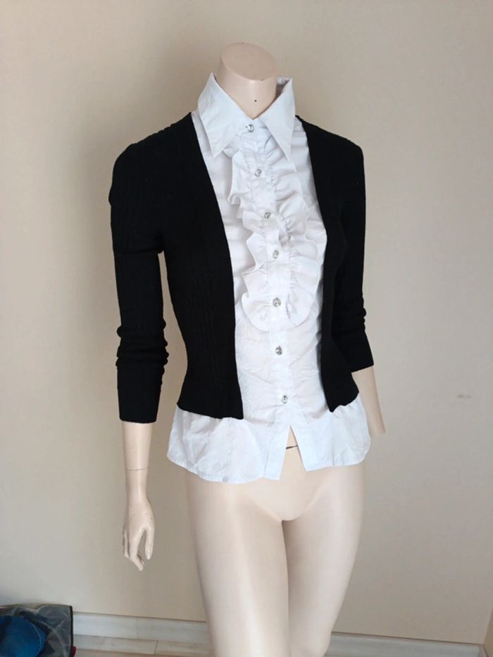 Haut femme pull chemise 2 en 1