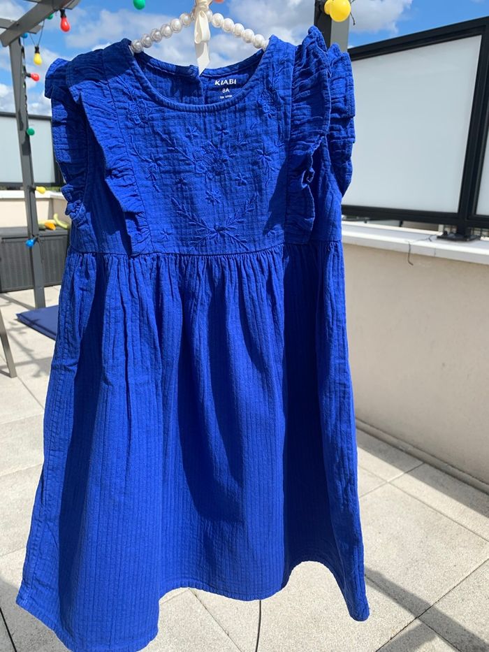 Robe bleue indigo 8 ans. - photo numéro 4