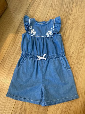 24-36 mois combinaison jean avec broderie