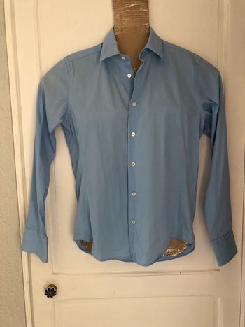 Chemise bleu ciel « zara » super slim fit TM