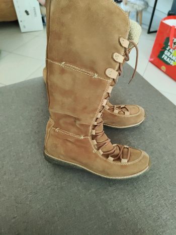 Bottes Timberland en cuir Camel