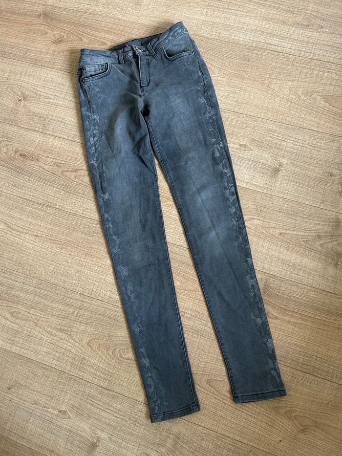 Jean gris foncé Morgan taille 36 TBE (taille petit) - photo numéro 7