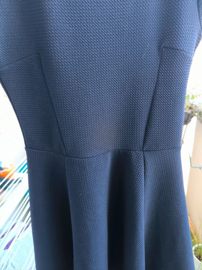 Robe mi saison bleue marine - photo numéro 5